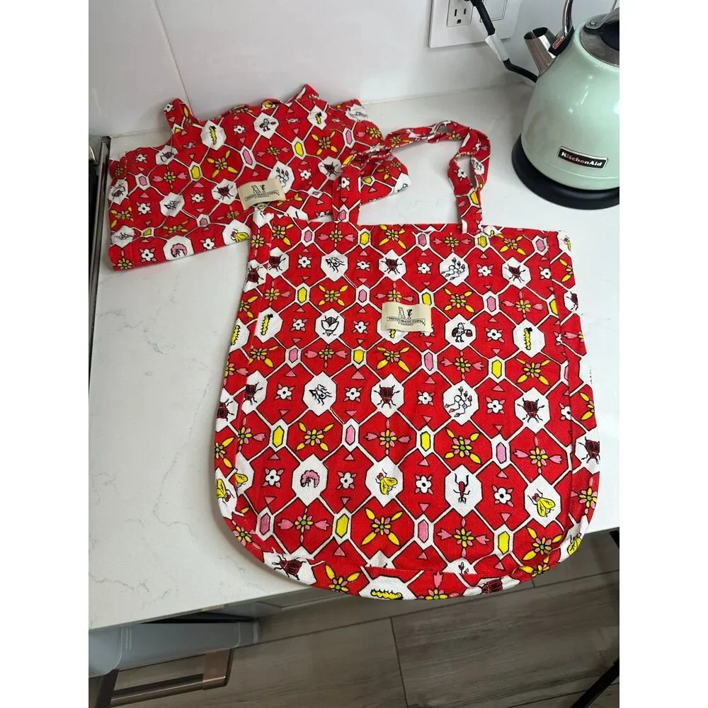 Fashion Brand Company Linen Tote Bags x2 - Picture 3 of 6